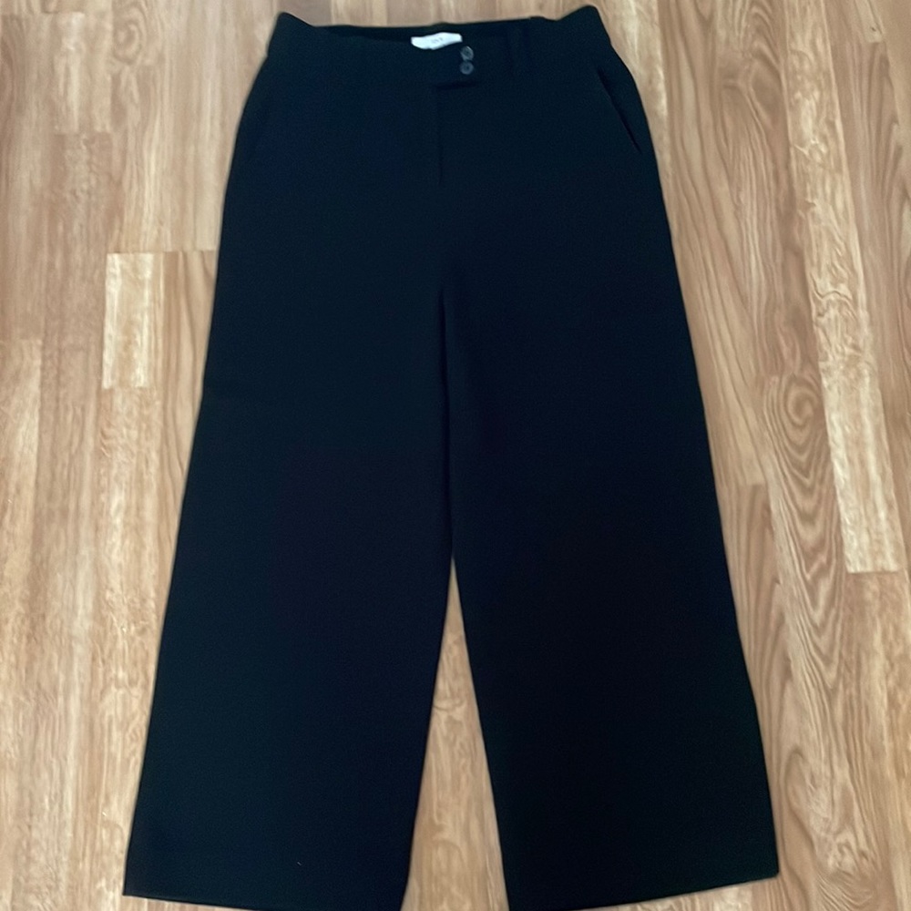 Wide leg black pants